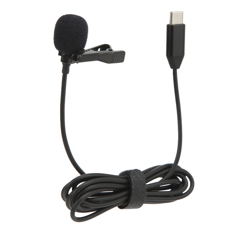 Wireless Lavalier Microphone ‑34dB Metal Lapel Mic for Insta360 ONE