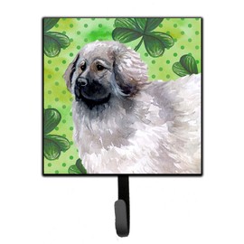 Caroline's Treasures BB9847SH4 Moscow Watchdog St Patrick's Leash or Key Holder, Green, Wall Hooks, Key Hooks Holder, Coat Rack Wall Mount, Coat Hooks, Hooks for Hanging Keys, Towels, Aprons, Leashes,