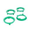LST 4 x centring rings, spacer rings, green, for alloy