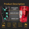 MiKaFex Right Passenger Side Rear Tail Light Assembly Compatible With