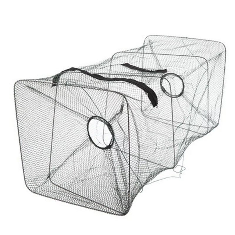 SNS 1-4pcs Fishing Bait Trap Fish Net Cast Cage Crab