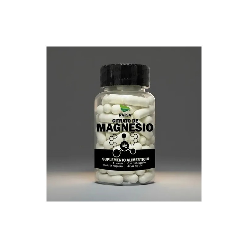 Citrato Magnesio 300 Cápsulas Frascos 100 Caps Sientete