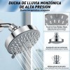 Ducha De Alta Presión De Acero Inoxidable Ajustable 5 Modos