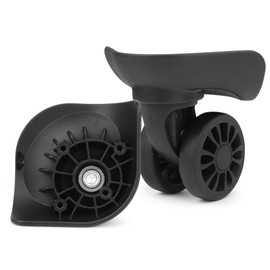 Zoofen Luggage Replacement Wheels 2 Pcs - Wear-Resistant Suitcase Spinner Wheels With 4 Holes for Carry On (ZA-136B)