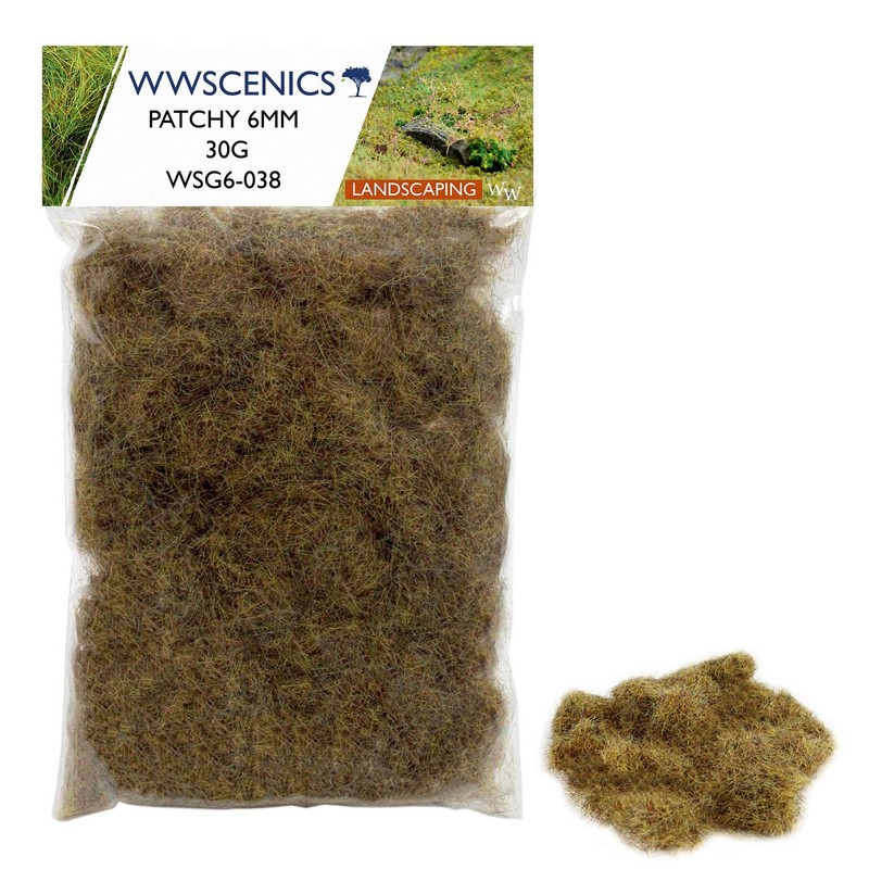 WWScenics | 6mm Patchy Static Grass |30g | WSG6-038 |