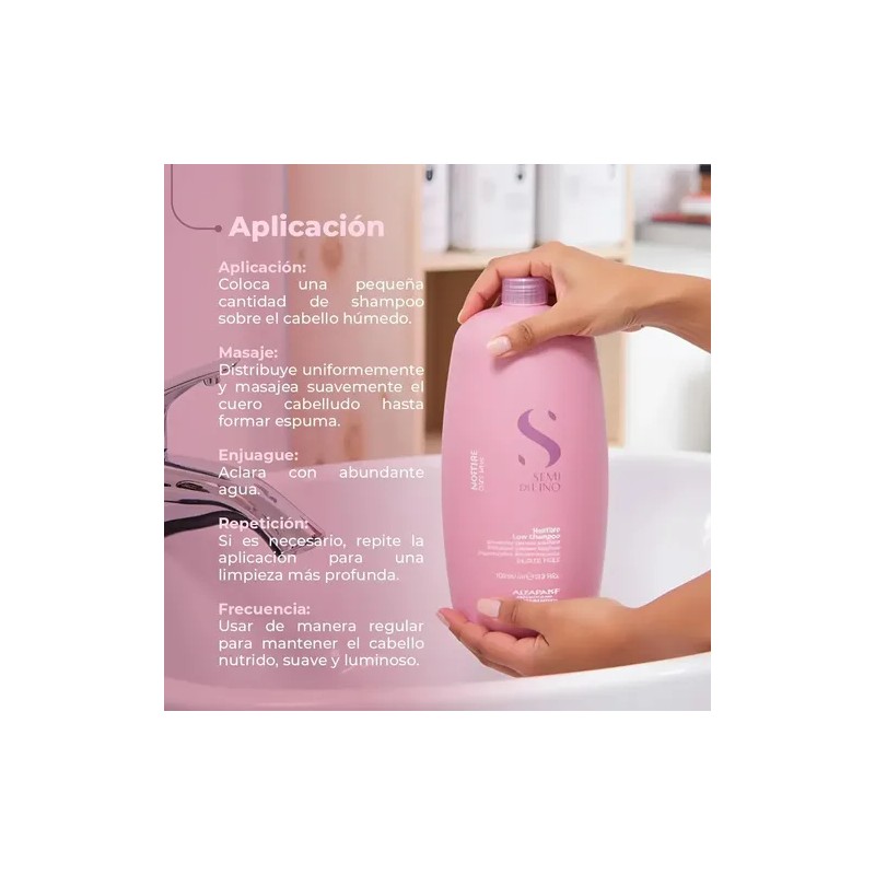 Shampoo Para Cabello Alfaparf Nutritive Semi Di Lino 1 Lt