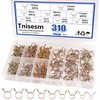 Tnisesm 310Pcs 5-13mm 9 Size Spring Clips Clamps Assortment Kit,