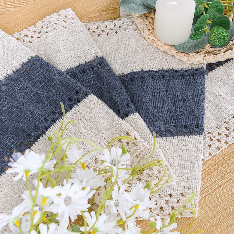 FEXIA Boho Table Runner for Home Decor 36 Inches Long