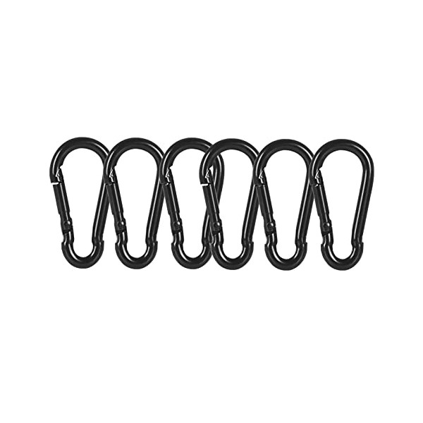 6 PCS Carabiner Clip Spring Snap Hooks - M8 3.15
