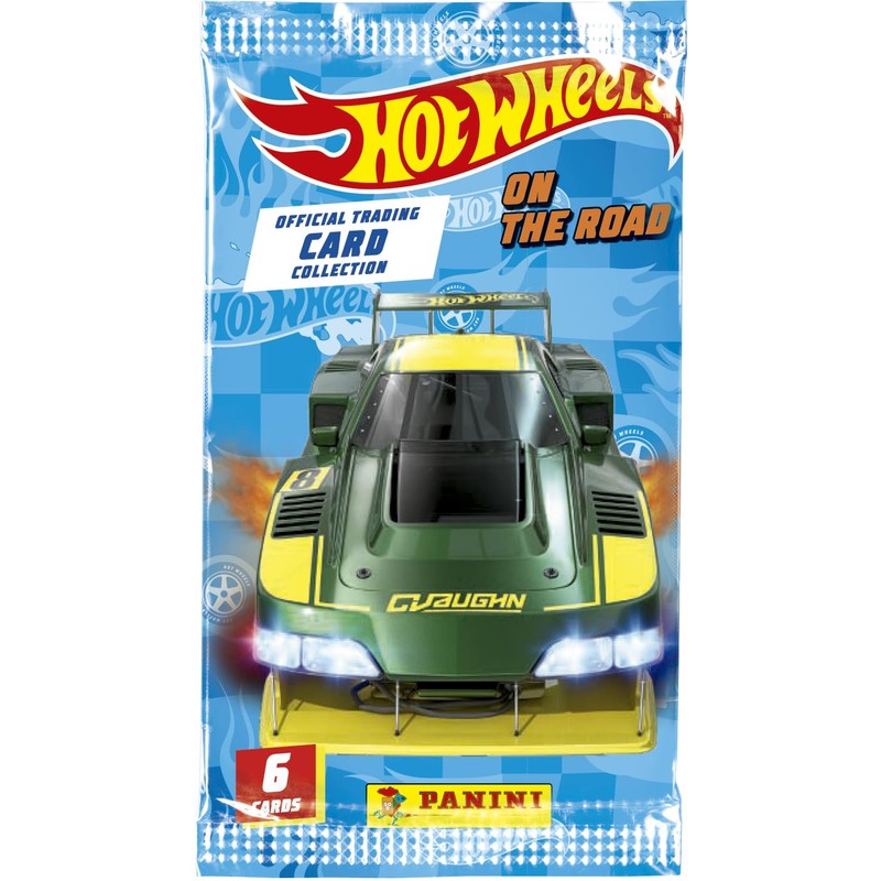 Panini Hot Wheels Trading Cards Box of 24 Sleeves +
