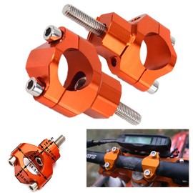Motorrad CNC Griffleiste Riser Mount Schellen für 125-530 SX SXF EXC EXCF XCW XCFW 00-16 - Orange (1 1/8"28mm)