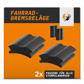 Brake Rubber, Pack of 2, Suitable for Stamp Brakes for Cables and NSU Brakes as well as Tyre Pressure Brakes, Lever Shock Brakes and Linkage Brakes