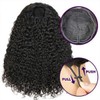 18 Inch Half Wig Human Hair Water Wave 220% Density