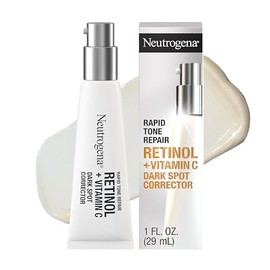 Neutrogena Rapid Tone Repair Retinol + Vitamina C Corrector de Manchas Oscuras Suero Facial, Corrector Diario de Manchas Oscuras Antiarrugas para Ilum