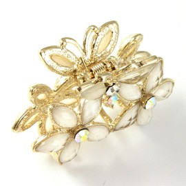 VINGTAINE H-138 Butterfly Flower Hair Clip Hair Claw