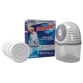 DampRid Moisture Absorber Drop-in Tablet Refill Pack, Fragrance Free, 15.8 oz., 4 Pack, Attract and Trap Excess Moisture and Eliminate Musty Odors for Cleaner, Fresher Air