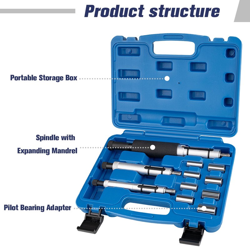 Gickbusus 11PCS Universal Clutch Alignment Tool Kit with 3 Spindles