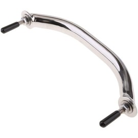 SMART MARINE Boat 316 Stainless Steel 8'' Boat Polished Grab Handle Round Tube Grab Bar Handrail for Marine Yacht RV