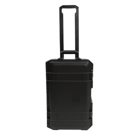 FALUSHAN Protective Camera Case,22" Large Rolling Lockable Hard Storage Case Portable Protective Storage Box with Wheels for Camera, Lenses, Computers,Watches (Black)