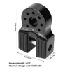 Flat Winch Shackle Mount with 16000LB Rubber Side Guard, Aluminum
