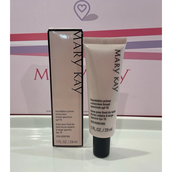 Mary Kay Foundation Primer Sunscreen Broad Spectrum SPF 15 ~