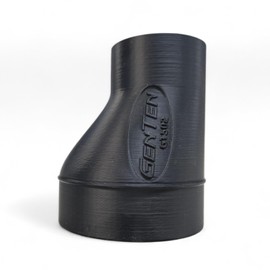 GenTen 4 to 2-1/2 Inch Vacuum Hose Adapter | Heavy-Duty Shop Vac Reducer for Dust Collection Fittings & Dust Collectors for Woodworking - 4” Hose to 2.5” Port, USA Made (Slip-In)