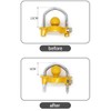 Trailer Hitch Security Lock,U-Shaped Universal Ball Hitch Lock,Hitch Security Adjustable