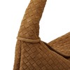 Slouchy Woven Suede Hobo Bags Women Trendy Suede Purse Crossbody