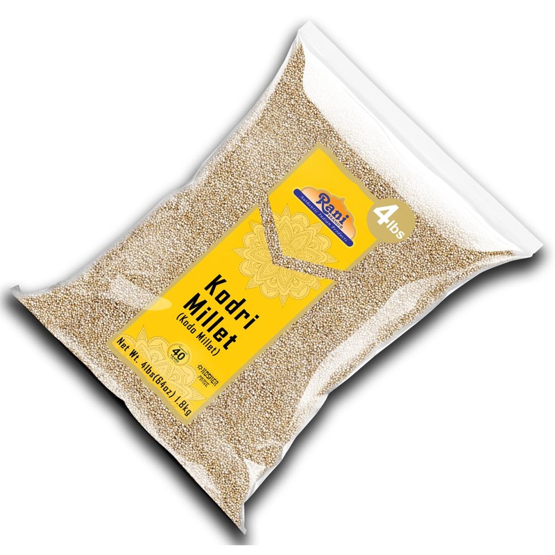 Rani Kodri (Polished Kodo Millet Seeds) Ancient Grains, 64oz (4lbs)