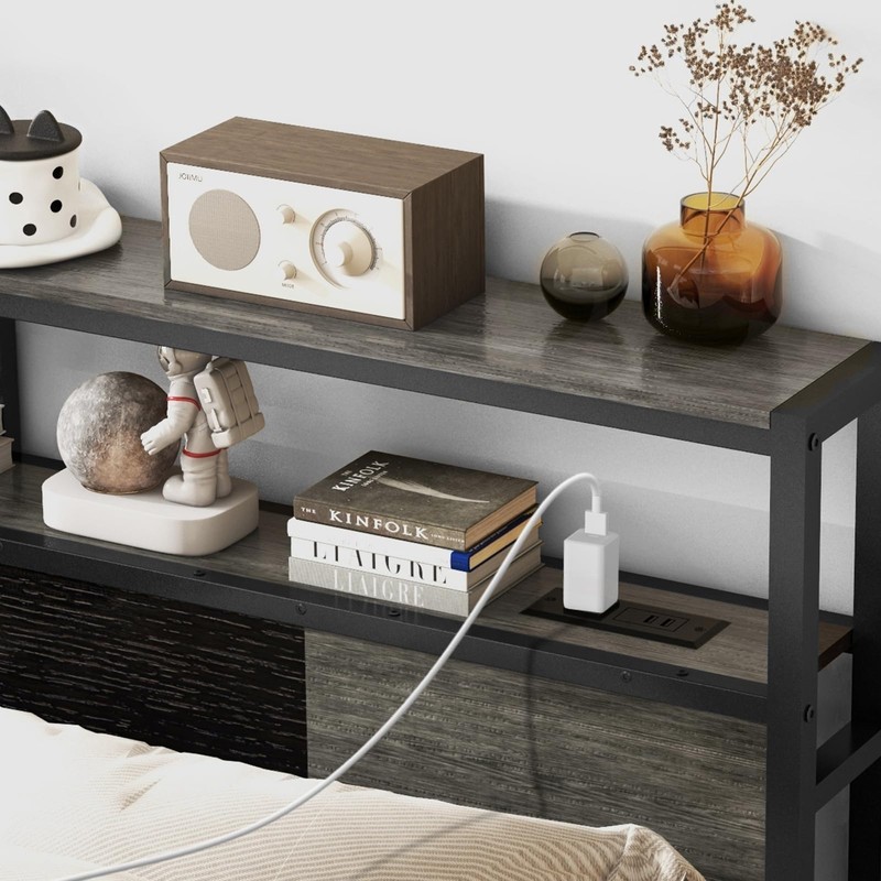 Livofloral Headboard Queen Size, Headboards with Charging Station, USB Port