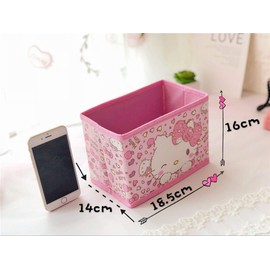 Kerr's Choice - Bonita caja de computadora para niñas Kawaii - Cestas plegables para gatitos, computadora de oficina, decoración de habitación, regalo de gato, gatito, accesorios para decoración de