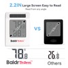 BaldrTherm Humidity Meter Hygrometer, Solar-Powered Room Thermometer Indoor Digital Temperature