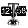 Reloj Abatible Retro Minimalista, Reloj de Escritorio Mecánico con Tapa