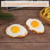 HUIANER 2PCS Artificial Fried Eggs Fake Fried Egg Omelette Model
