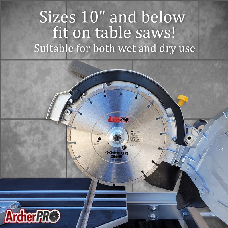 Archer Pro 10" in. General Purpose Diamond Saw Blades for