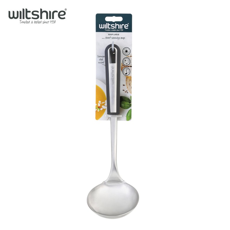 Wiltshire Aspire Soup Ladle, Stainless Steel, Stirring & Serving Soup