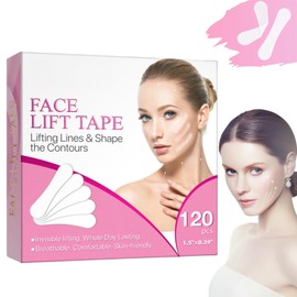 120PCS Face Lift Tape,Invisible Face Lift Patches for Skin Tightening,Elasticity Tighten Lift Patches,Face Tape for Wrinkles,Anti Wrinkle Patches,Face Tapes for Lifting Sagging Skin,Face Lifting Tape