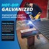 Outdoor Galvanized Steel Drain Grate,11.8x11.8in Heavy Duty Drain Cover,B125 Class
