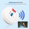 JKD-610 White Intelligent Voice CO Alarm Carbon Monoxide Alarm System