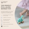 Matchstick Monkey, Playtime Wooden Pull Along Toy, Race or Push