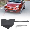 Qiilu Front Bumper Towing Cover Cap for Pull Hook Unpainted