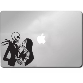 Unbranded Jack and Sally Skellington nightmare before christmas car laptop decal6" Black