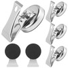 Lidwot 6-Pack Heavy-Duty Stainless Steel Magnetic Clips with Non-Slip Fleece