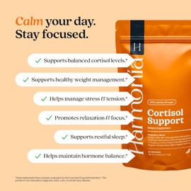 Cortisol Support Drink for Women & Men – Stress & Mood Wellness with Ashwagandha, Magnesium & L-Theanine, 30 Servings