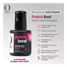 Organic Nails Protein Bond Preparador Base Uñas Acrilico O Gel By Organic