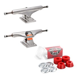 Independent Skateboard Trucks and Bushings Kit 129 Mids + Cylinder Soft 88a Red