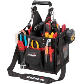 Hultafors Work Gear HT5582 Electrical/Maintenance Tool Carrier, 23 Pockets, Heavy Duty Ballistic Polyester Tool Bag