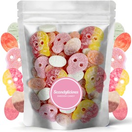 Swedish Candy Bubs Sour Mix – Vegan Gummy Candy from Sweden – Tangy, Chewy, and Plant-Based Scandinavian Treats – 100% Gelatin-Free