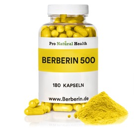 Berberine 500 mg I 180 Capsules High Dose I Supplement for a Diet Change I 100% Vegan I Manufactured Under Strict Controls