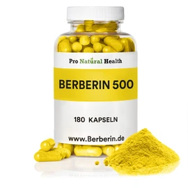 Berberine 500 mg I 180 Capsules High Dose I Supplement for a Diet Change I 100% Vegan I Manufactured Under Strict Controls